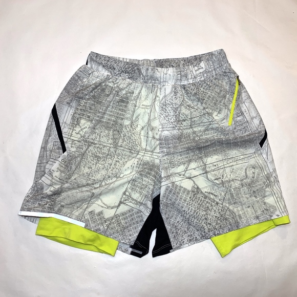lululemon athletica Other - Lululemon RARE Lined Surge Short SeaWheeze Medium